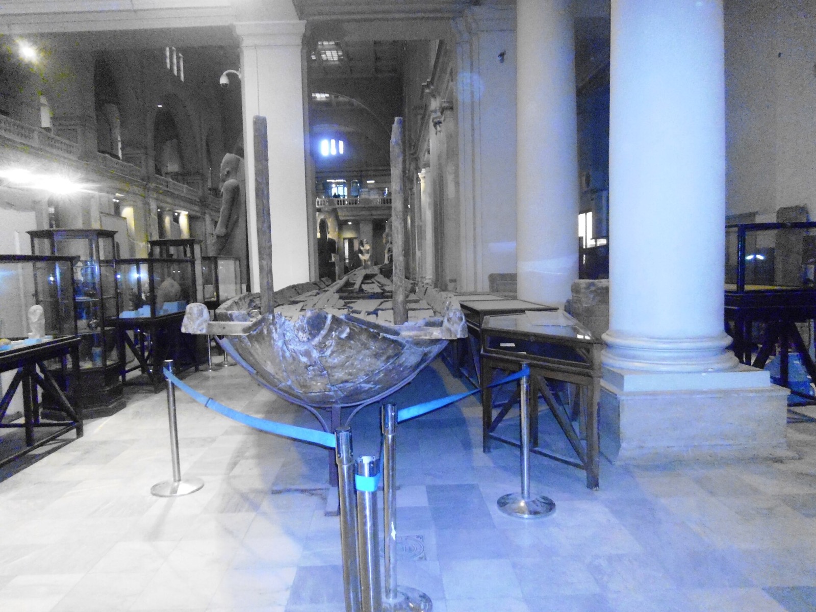 Interior hall of the Egyptian Museum, Cairo
