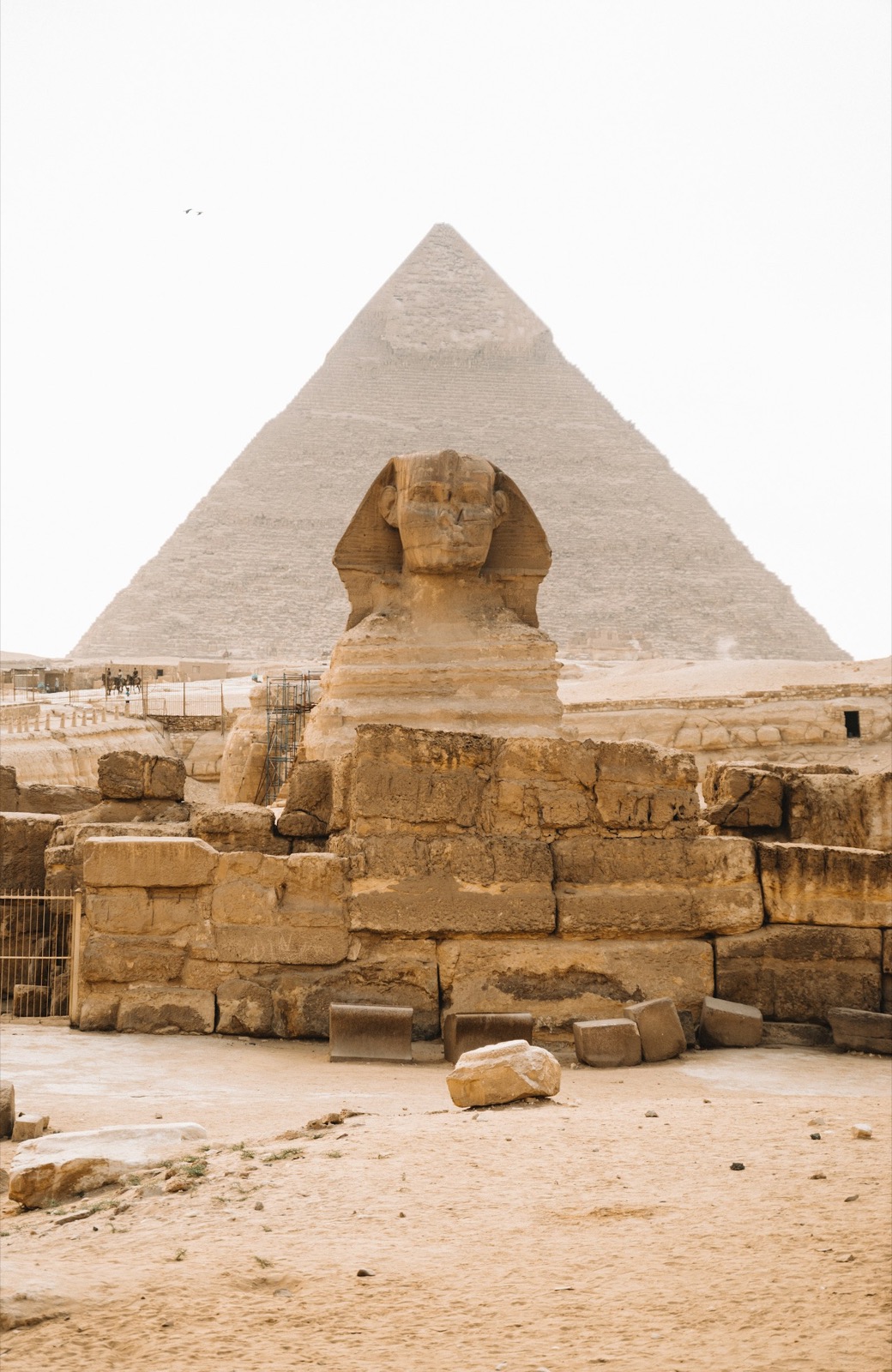 Monumental Egyptian statue